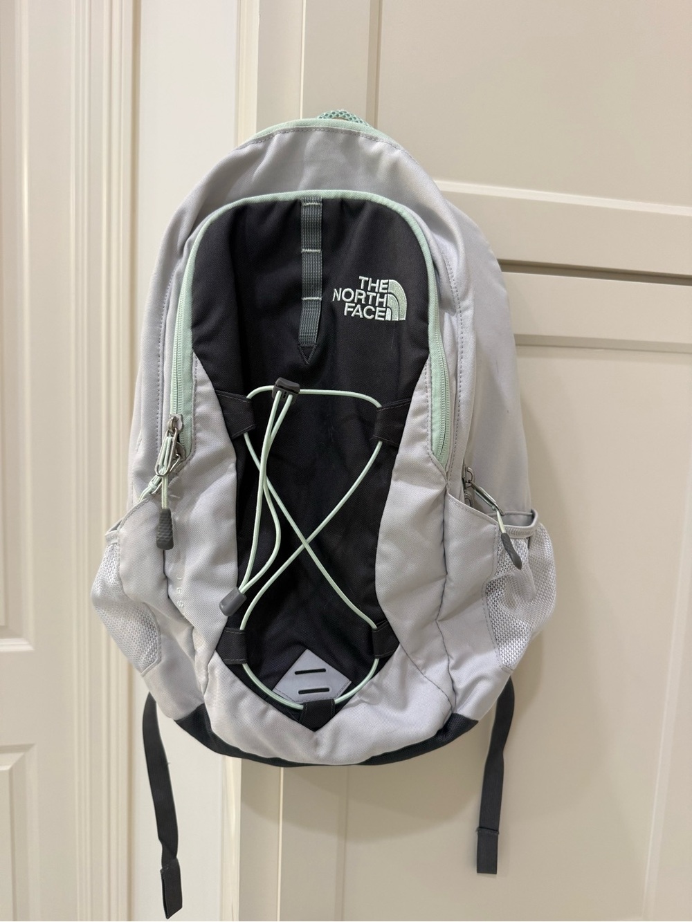 The Northface Jester Backpack mint green and grey